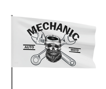 Wrench Army Signature Mechanic Flag - Sell Those Flipping Cars Garage & Shop Banner