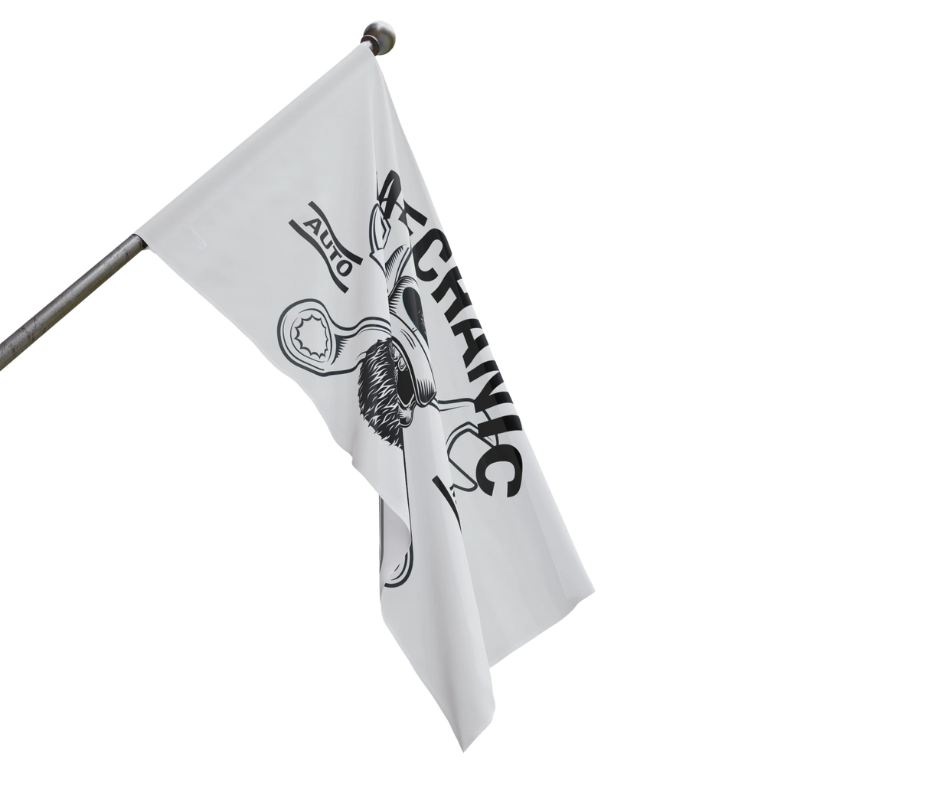 Wrench Army Signature Mechanic Flag - Sell Those Flipping Cars Garage & Shop Banner