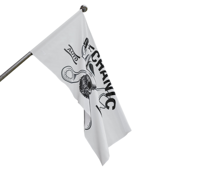 Wrench Army Signature Mechanic Flag - Sell Those Flipping Cars Garage & Shop Banner