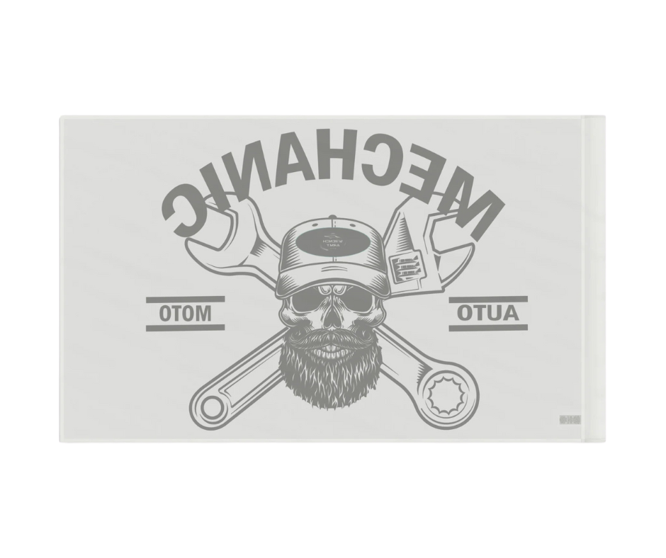 Wrench Army Signature Mechanic Flag - Sell Those Flipping Cars Garage & Shop Banner