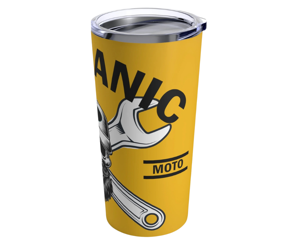 Wrench Army "Fuel Your Hustle" Tumbler - Sell Those Flipping Cars 20oz Insulated Shop Mug