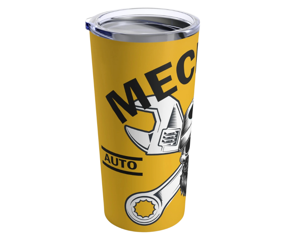 Wrench Army "Fuel Your Hustle" Tumbler - Sell Those Flipping Cars 20oz Insulated Shop Mug