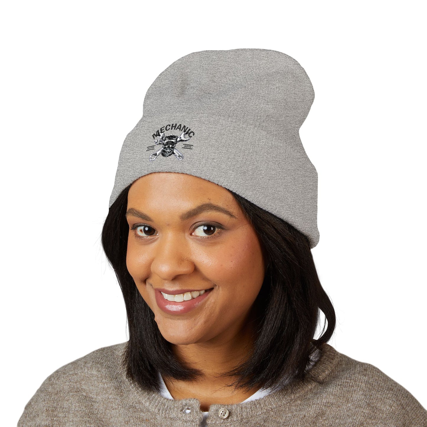 The Wrench Army: Embroidered "Lead Tech" Skeleton Beanie