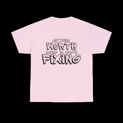 Wrench Army "Anything Worth Fixing" Tee - Sell Those Flipping Cars Signature Shirt