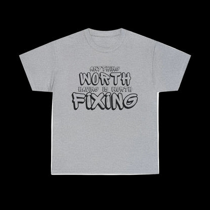 Wrench Army "Anything Worth Fixing" Tee - Sell Those Flipping Cars Signature Shirt