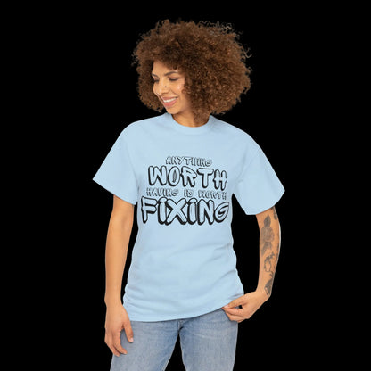 Wrench Army "Anything Worth Fixing" Tee - Sell Those Flipping Cars Signature Shirt