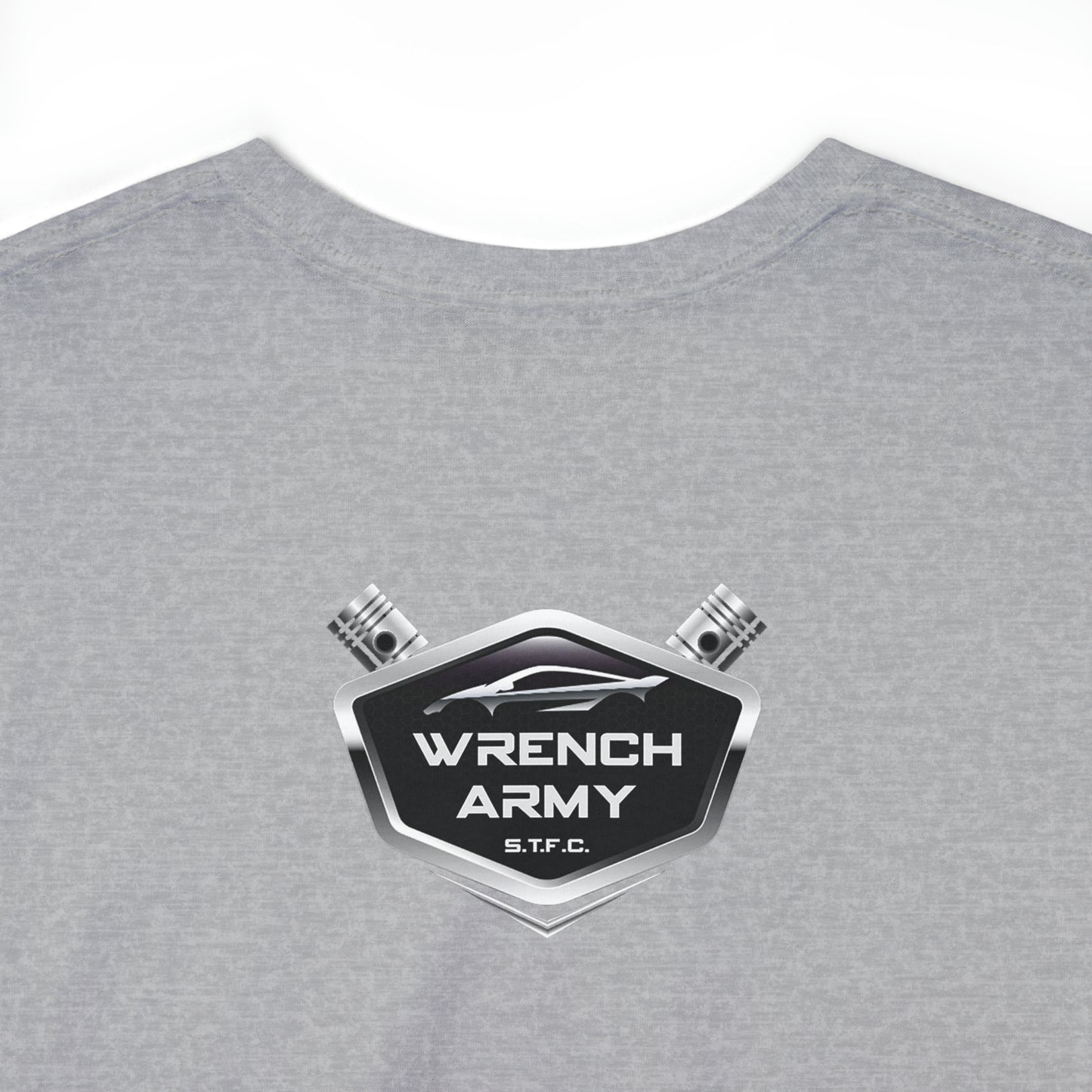 Wrench Army "Play With Blocks" Tee - Sell Those Flipping Cars Signature Engine Design