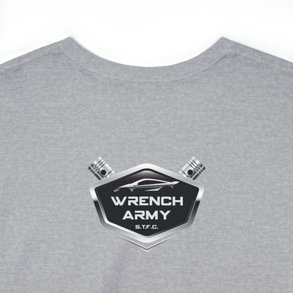 Wrench Army "Play With Blocks" Tee - Sell Those Flipping Cars Signature Engine Design