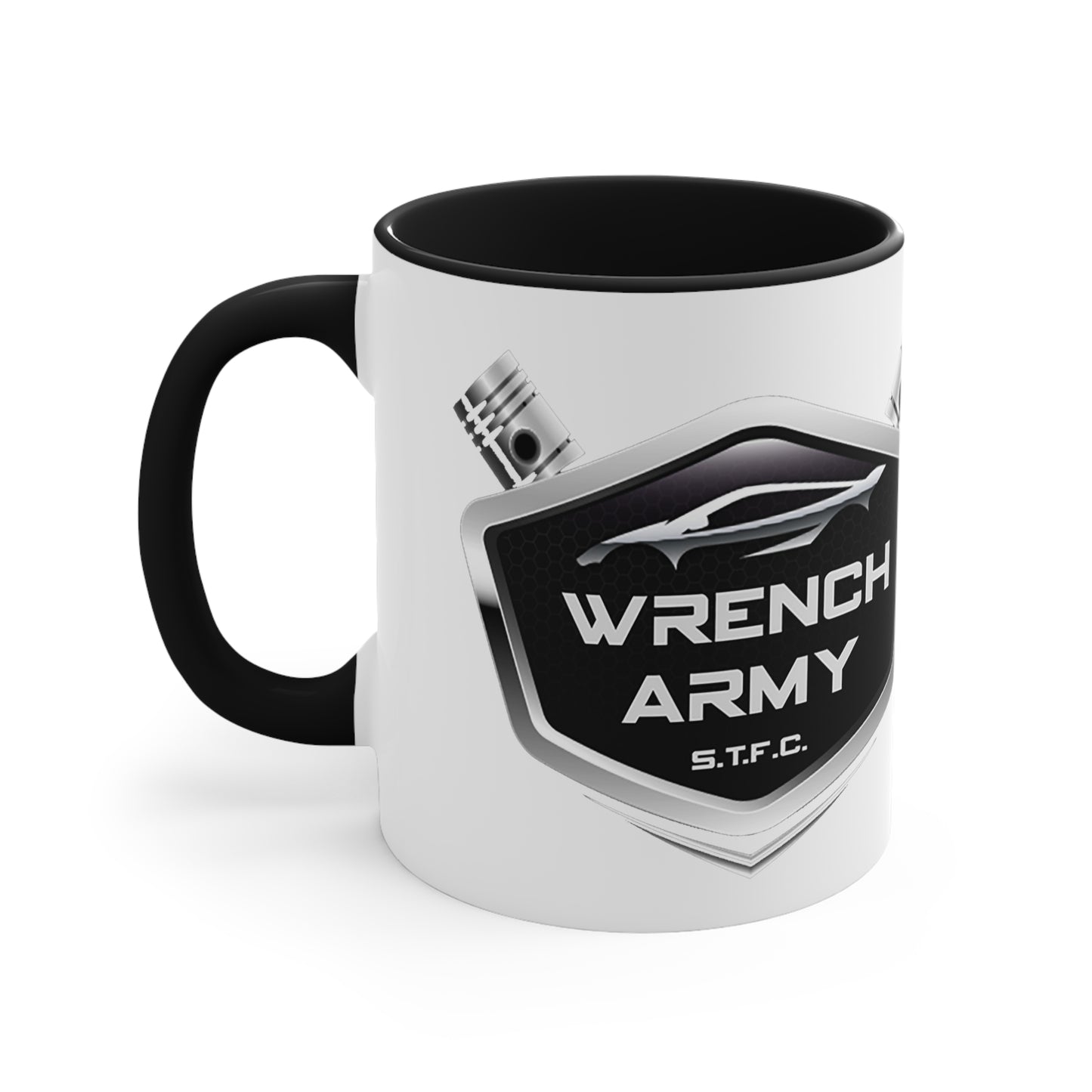 Wrench Army "Shop Fuel" Mug - Sell Those Flipping Cars Two-Tone Professional Ceramic Cup