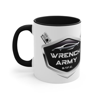 Wrench Army "Shop Fuel" Mug - Sell Those Flipping Cars Two-Tone Professional Ceramic Cup