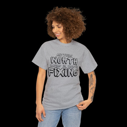 Wrench Army "Anything Worth Fixing" Tee - Sell Those Flipping Cars Signature Shirt
