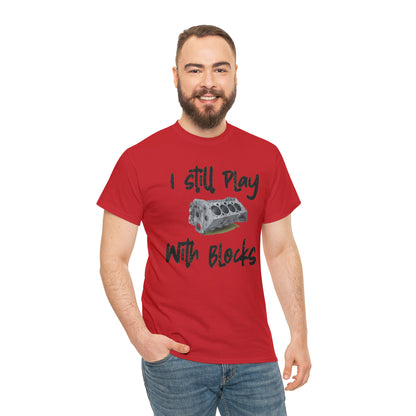 Wrench Army "Play With Blocks" Tee - Sell Those Flipping Cars Signature Engine Design