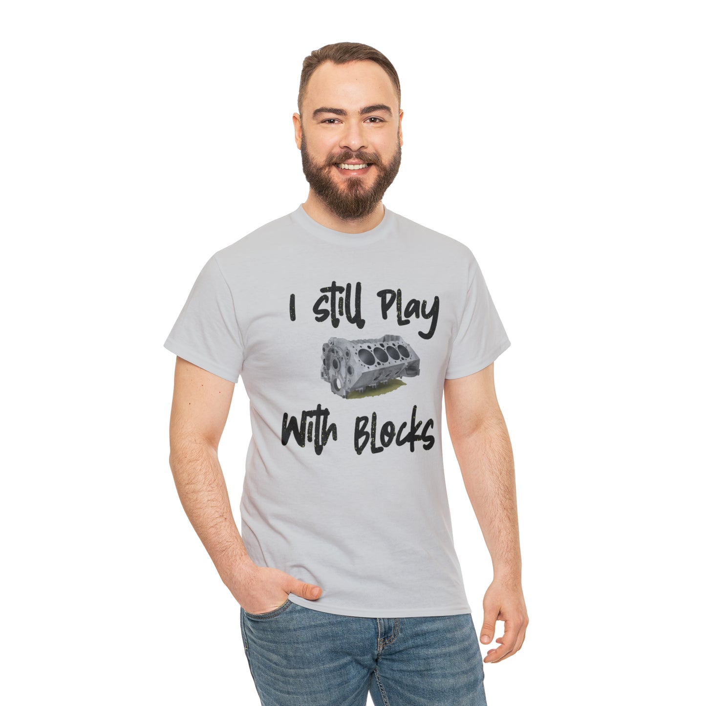 Wrench Army "Play With Blocks" Tee - Sell Those Flipping Cars Signature Engine Design