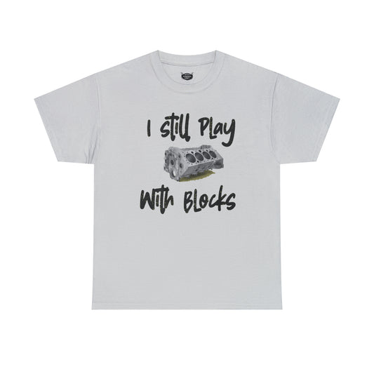 Wrench Army "Play With Blocks" Tee - Sell Those Flipping Cars Signature Engine Design