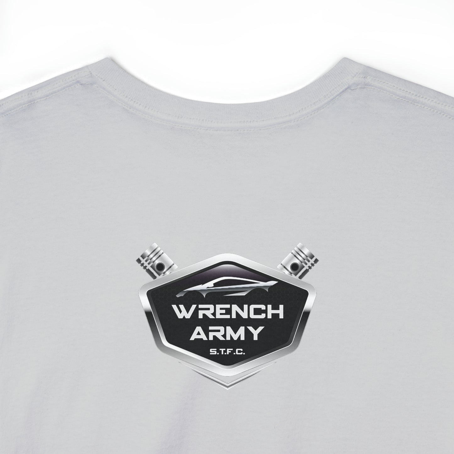 Wrench Army "Play With Blocks" Tee - Sell Those Flipping Cars Signature Engine Design