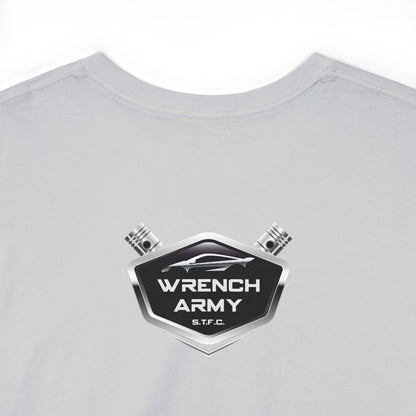 Wrench Army "Play With Blocks" Tee - Sell Those Flipping Cars Signature Engine Design
