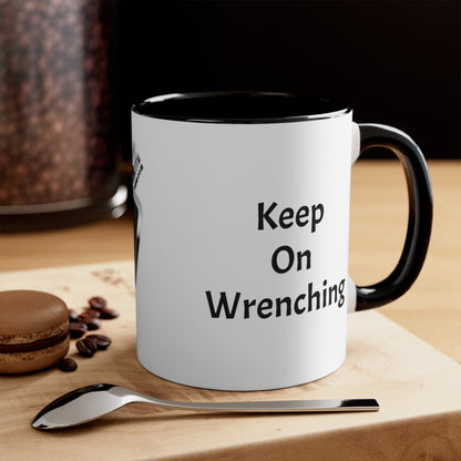 Wrench Army "Shop Fuel" Mug - Sell Those Flipping Cars Two-Tone Professional Ceramic Cup