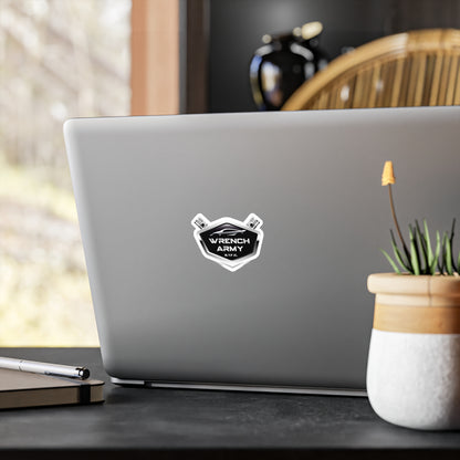 Wrench Army Signature Vinyl Decal - Sell Those Flipping Cars Kiss-Cut Shop Sticker