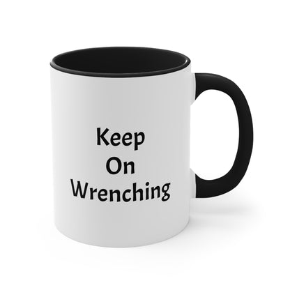 Wrench Army "Shop Fuel" Mug - Sell Those Flipping Cars Two-Tone Professional Ceramic Cup