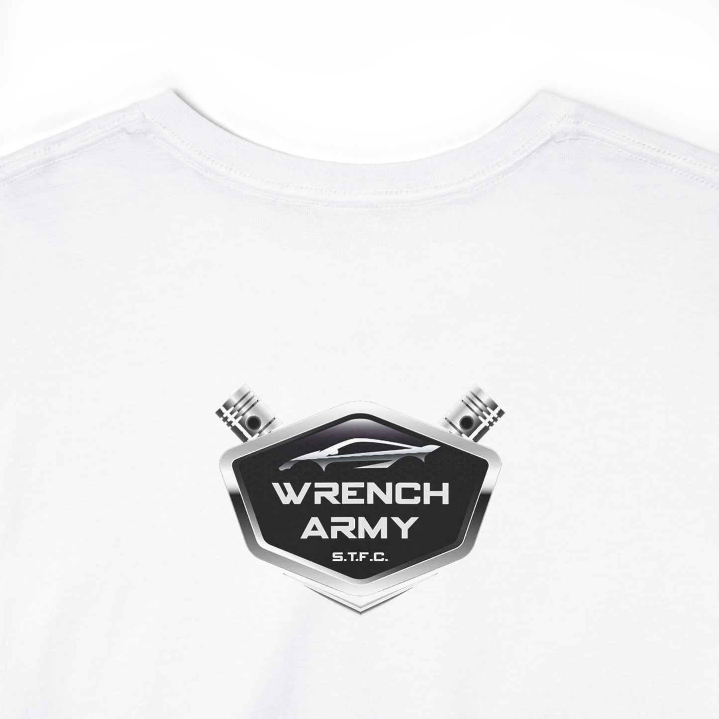 Wrench Army "Play With Blocks" Tee - Sell Those Flipping Cars Signature Engine Design