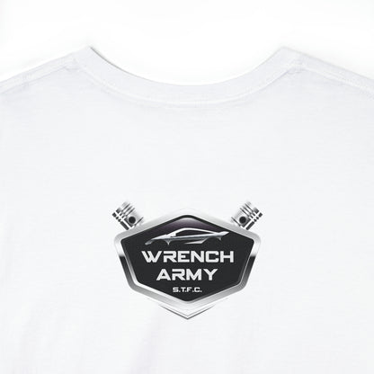 Wrench Army "Play With Blocks" Tee - Sell Those Flipping Cars Signature Engine Design