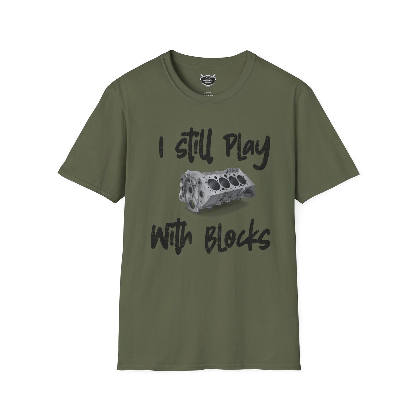 Wrench Army Play With Blocks: The Gearhead’s Childhood Tee 🧱🔧