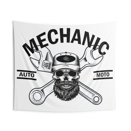 Wrench Army Signature Garage Mural - Sell Those Flipping Cars Large Format Shop Tapestry