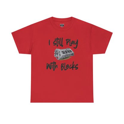 Wrench Army "Play With Blocks" Tee - Sell Those Flipping Cars Signature Engine Design