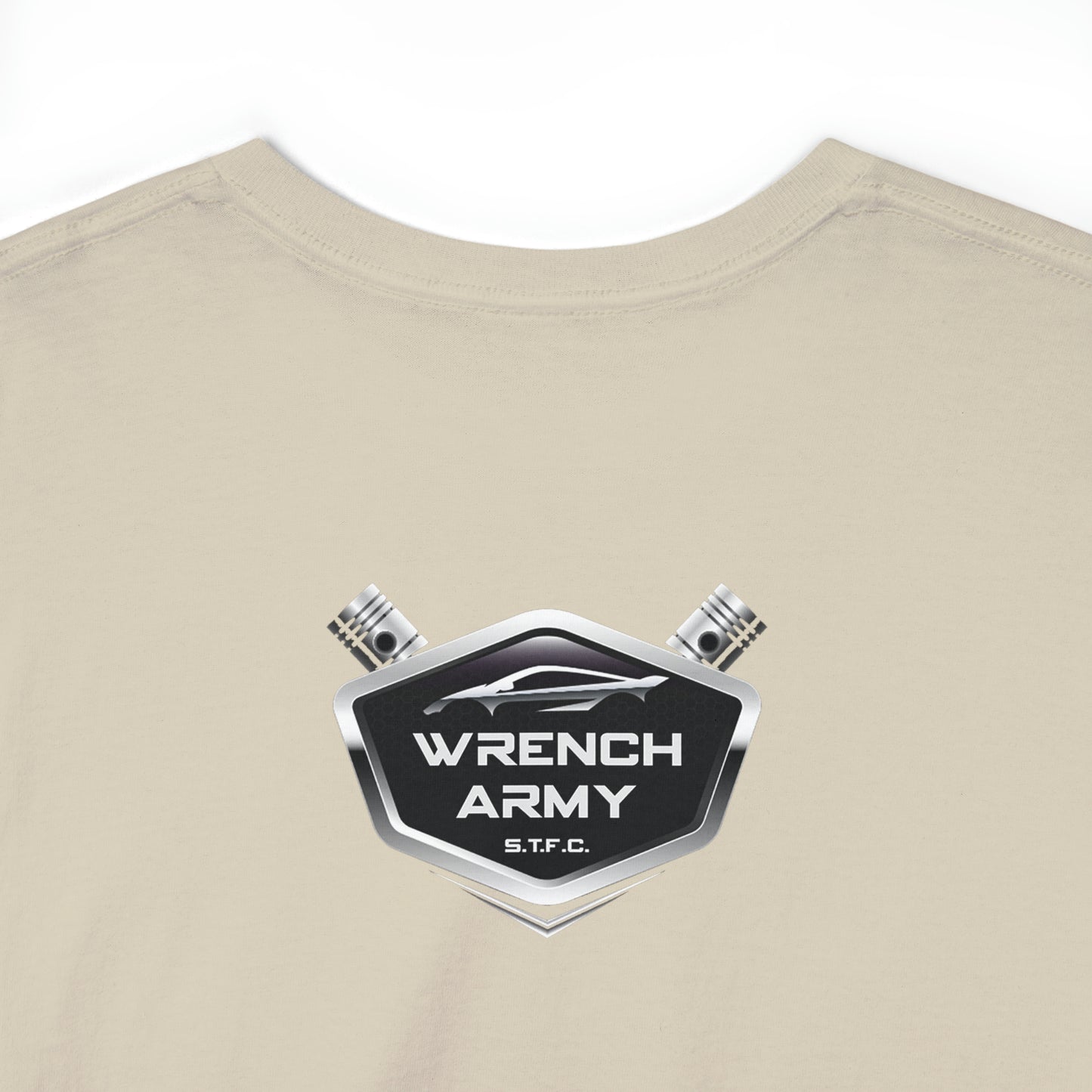Wrench Army "Play With Blocks" Tee - Sell Those Flipping Cars Signature Engine Design