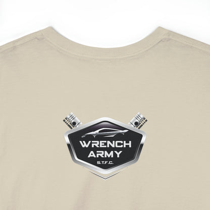 Wrench Army "Play With Blocks" Tee - Sell Those Flipping Cars Signature Engine Design