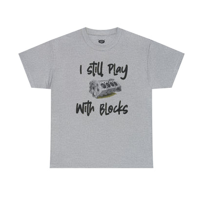 Wrench Army "Play With Blocks" Tee - Sell Those Flipping Cars Signature Engine Design