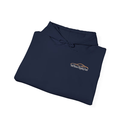 The Wrench & Hustle Hoodie (Classic Logo Edition) – Sell Those Flipping Cars Sweatshirt