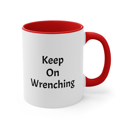 Wrench Army "Shop Fuel" Mug - Sell Those Flipping Cars Two-Tone Professional Ceramic Cup