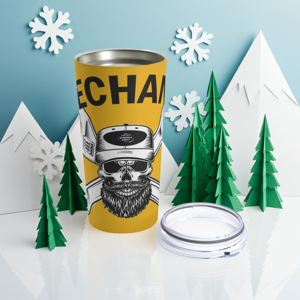 Wrench Army "Fuel Your Hustle" Tumbler - Sell Those Flipping Cars 20oz Insulated Shop Mug