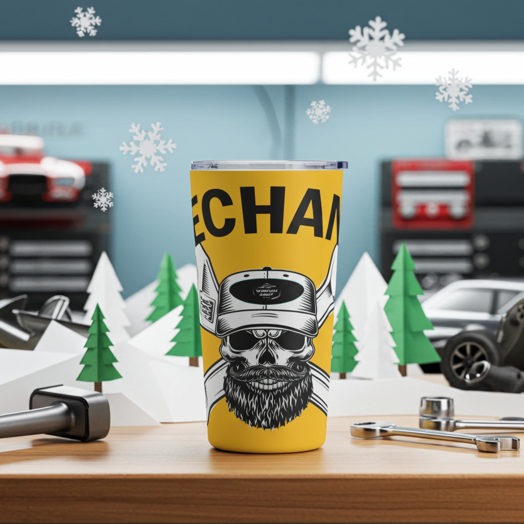 Wrench Army "Fuel Your Hustle" Tumbler - Sell Those Flipping Cars 20oz Insulated Shop Mug